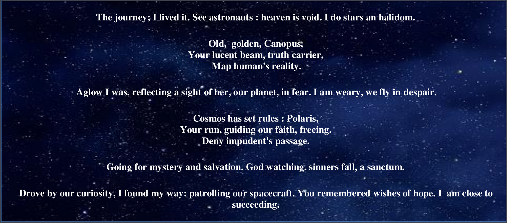 Astronat'sPoem Photo